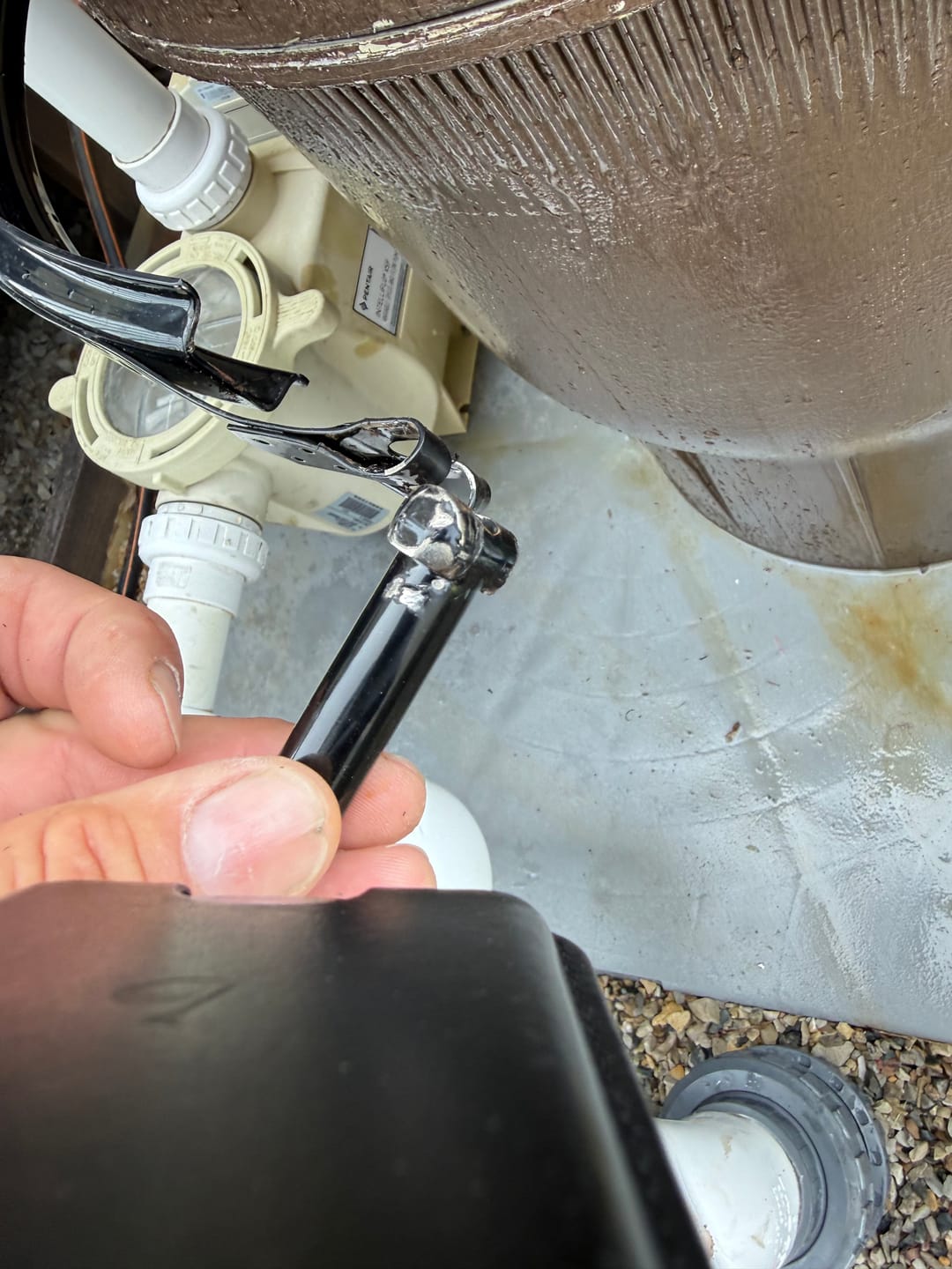 Customer photo review of Pentair Tension Control Clamp Kit