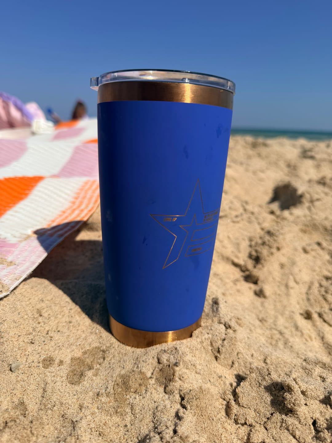 Customer photo review of 20 OZ Copper Soft Matte Tumbler