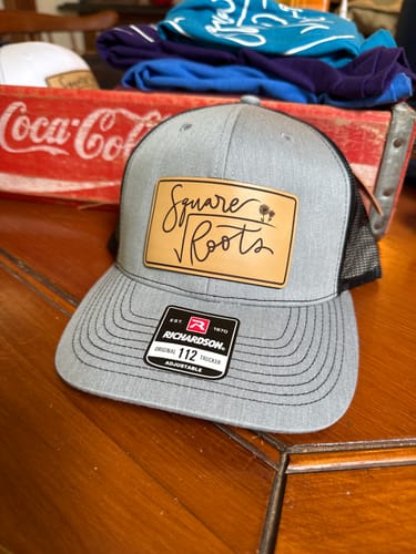 Customer photo review of Premium Custom Leather Patch Hats (Wholesale)