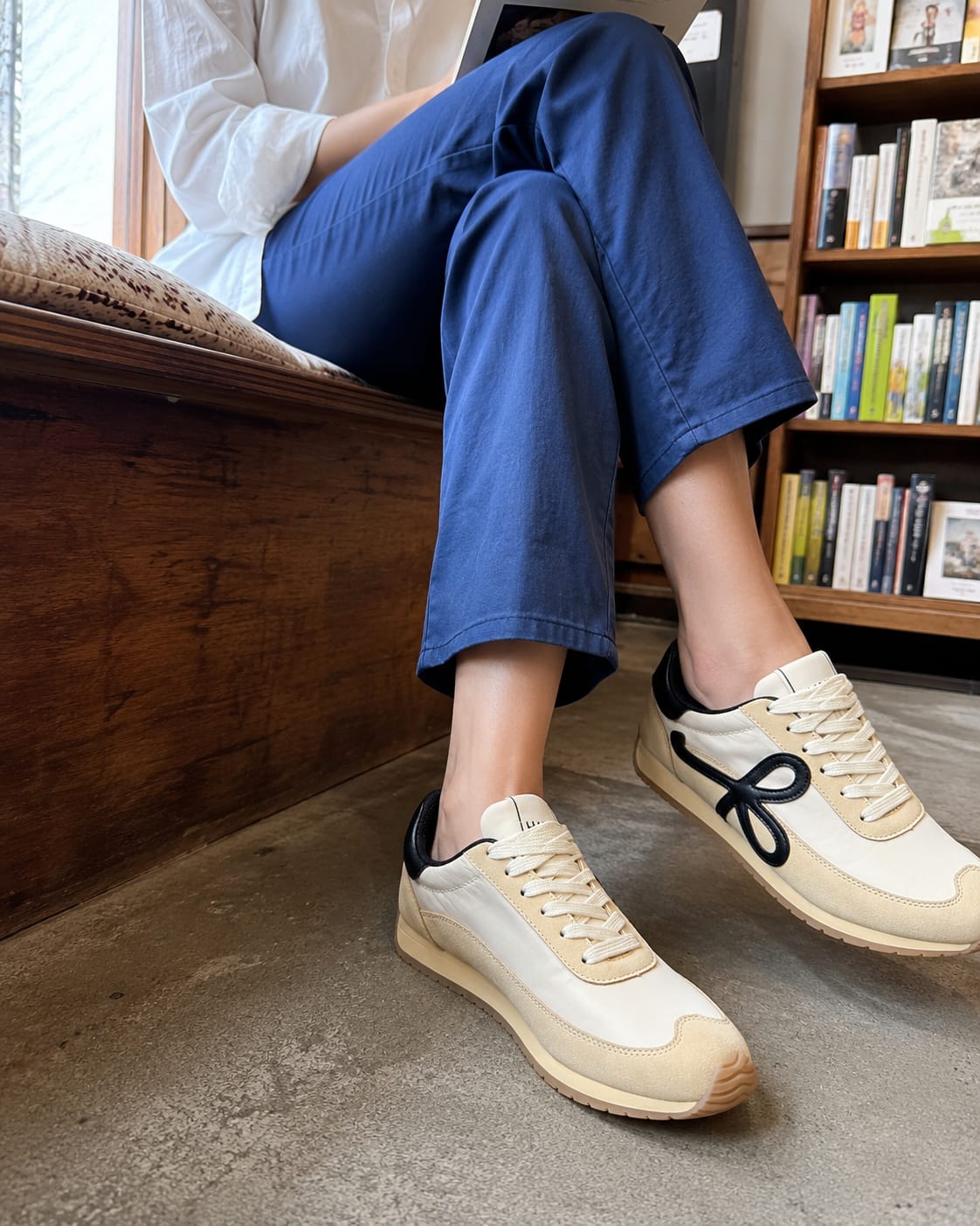 Customer photo review of Lucky Step Retro Runner Sneakers