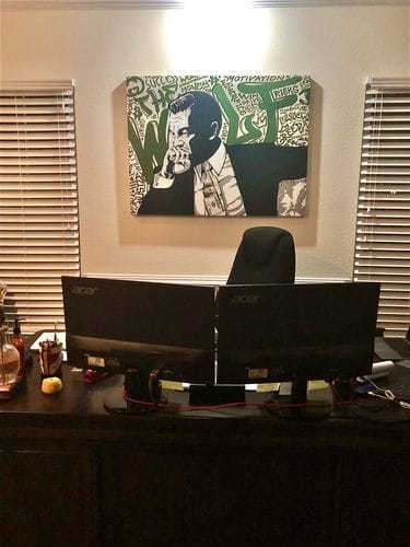 Customer photo review of The Wolf of Wall Street Wall Art