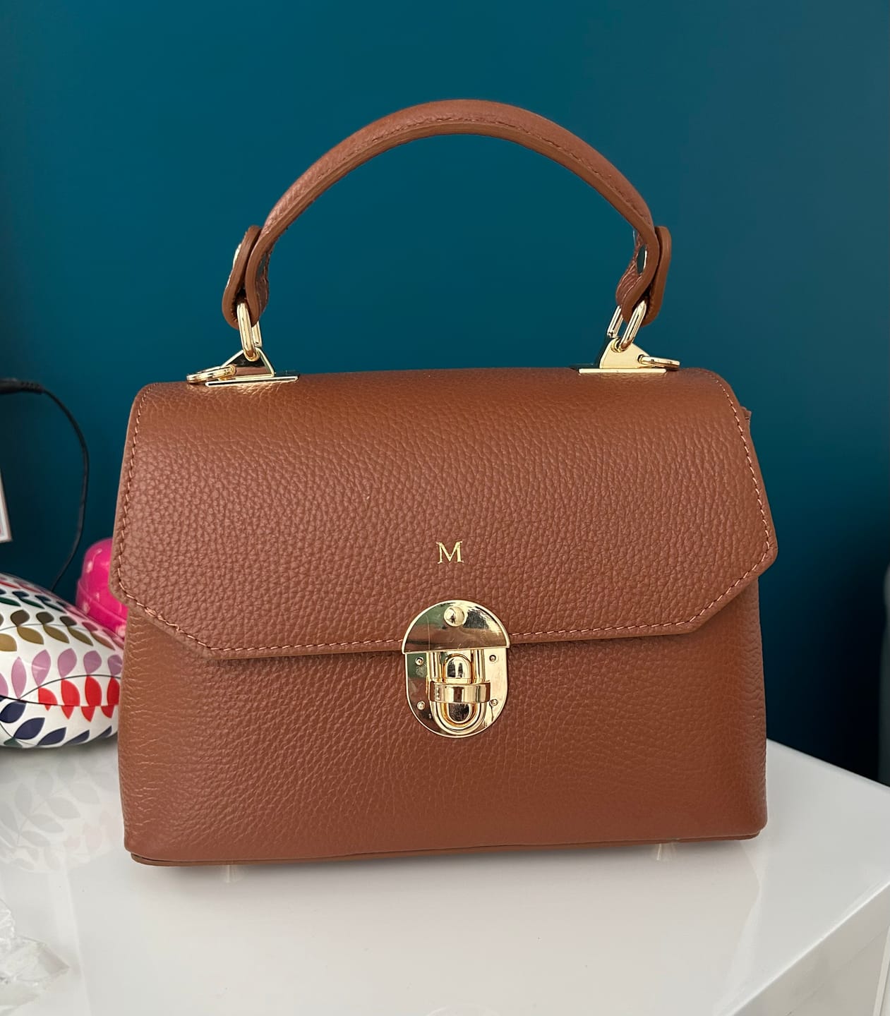 Customer photo review of The Lucinda Top Handle Bag