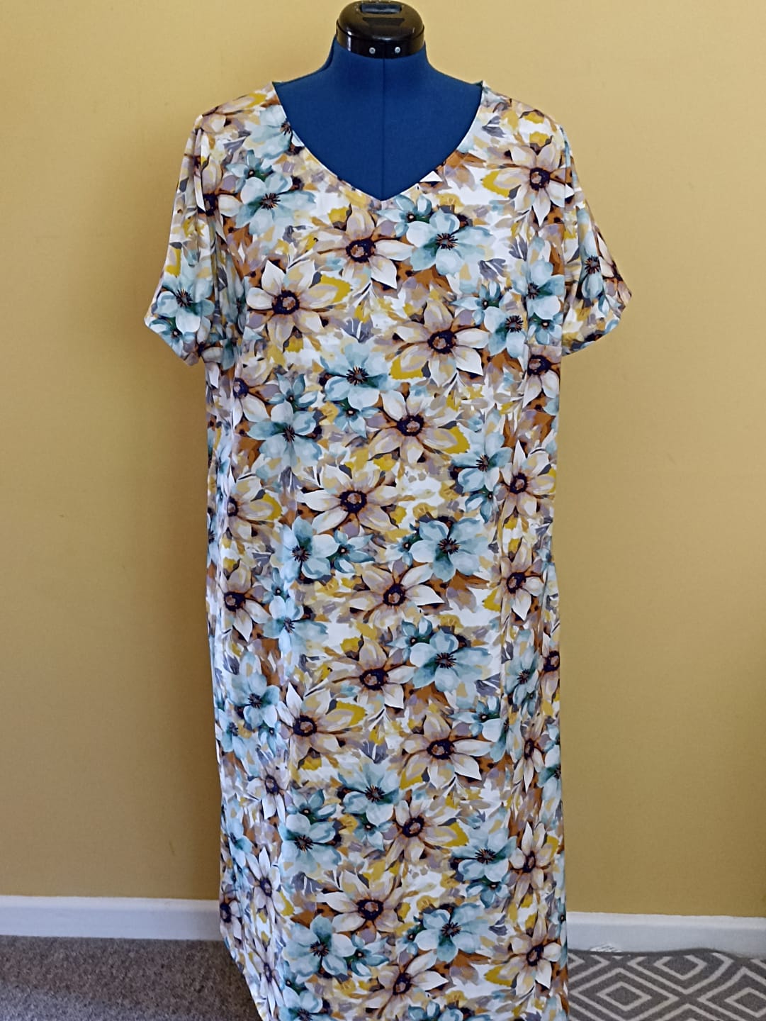 Customer photo review of Sunny Petals Cotton Jersey Fabric