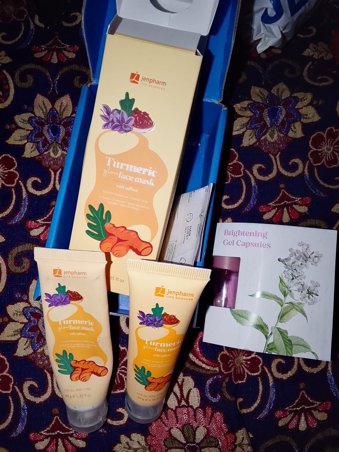 Customer photo review of Turmeric Glow Face Mask