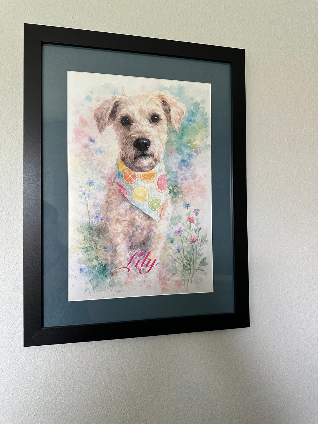 Customer photo review of Watercolor - Personalized Poster