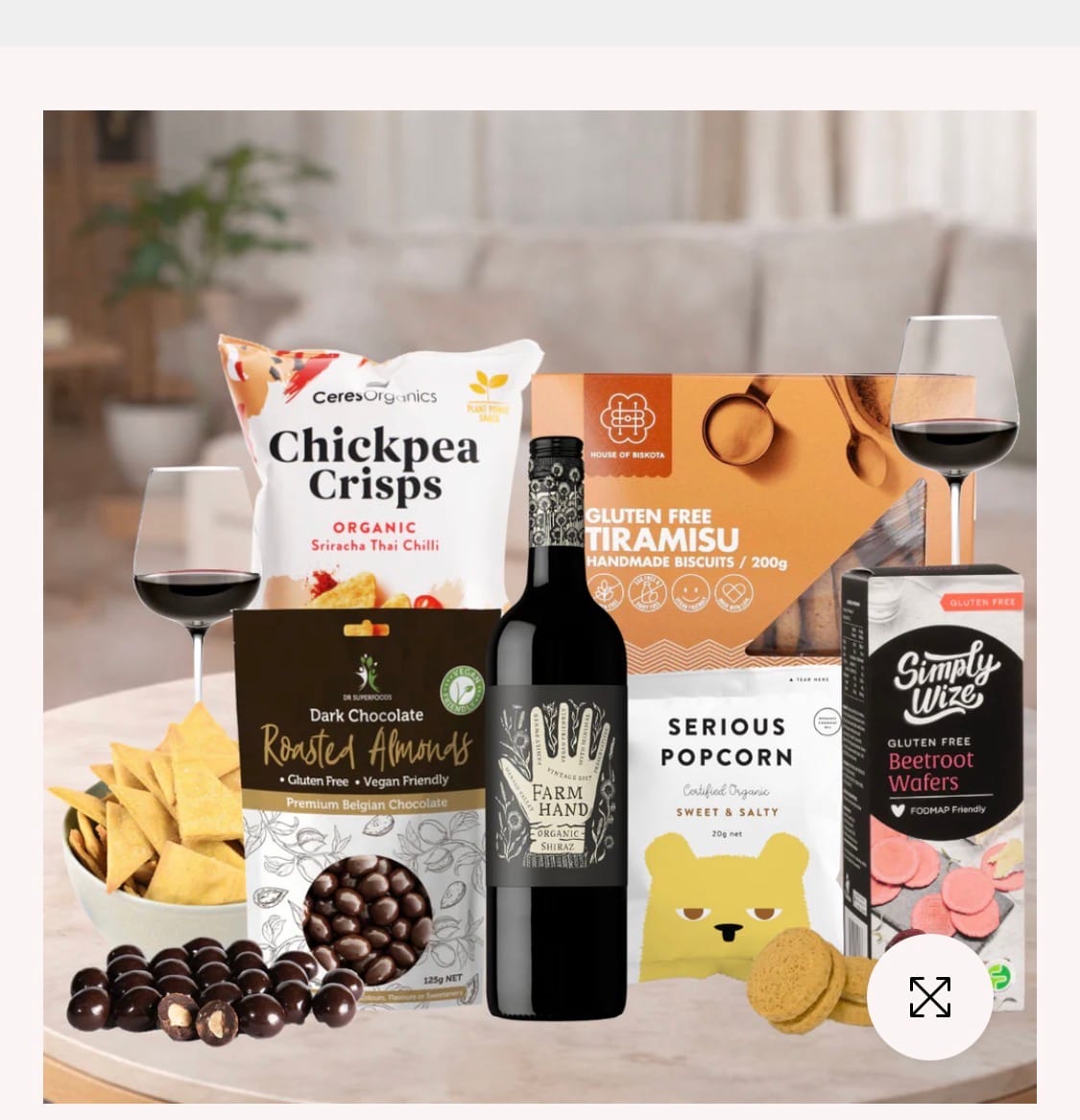 Customer photo review of Chandon & Gourmet Cheese Gift Hamper for Her