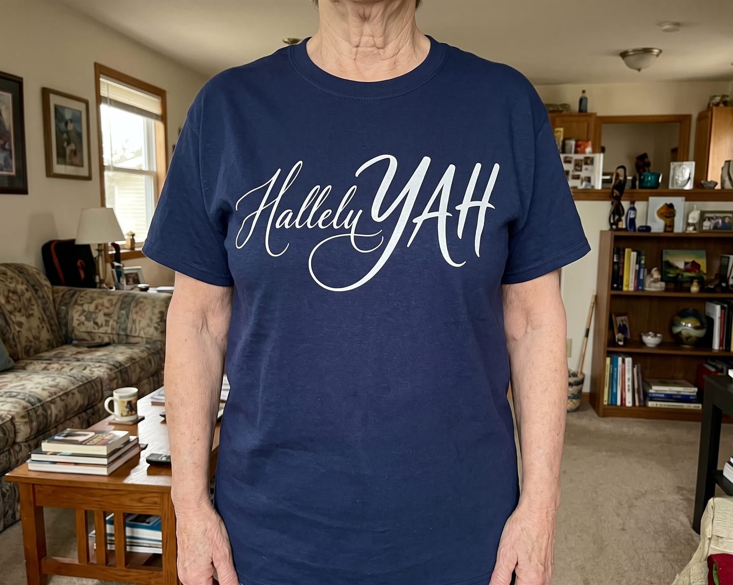 Customer photo review of HalleluYAH T-Shirt