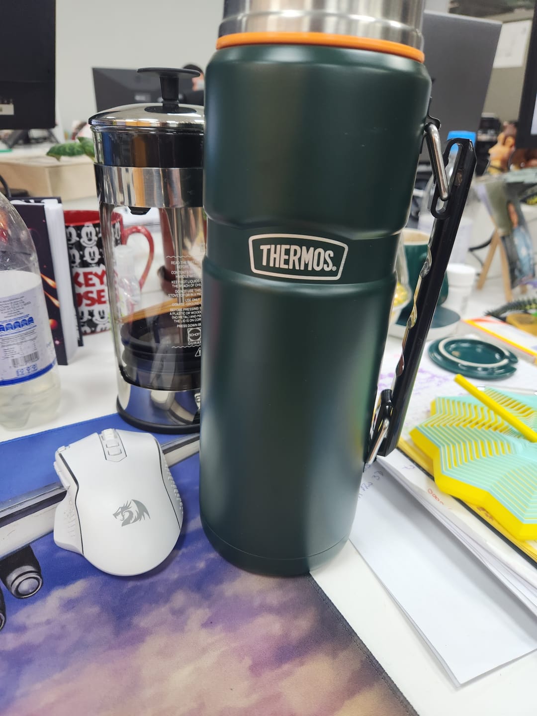 Customer photo review of TERMO LIQUIDO ACERO INOX KING 1,2L MATT GREEN