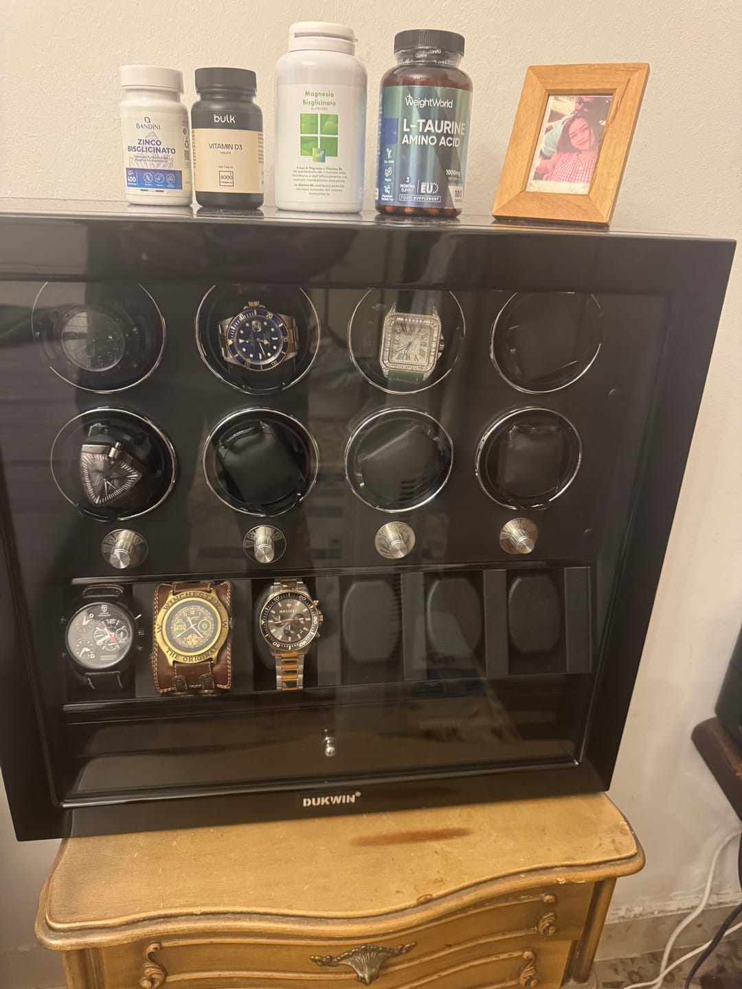 Customer photo review of Smart Luxury Watch Winder with Storage Organizer Case