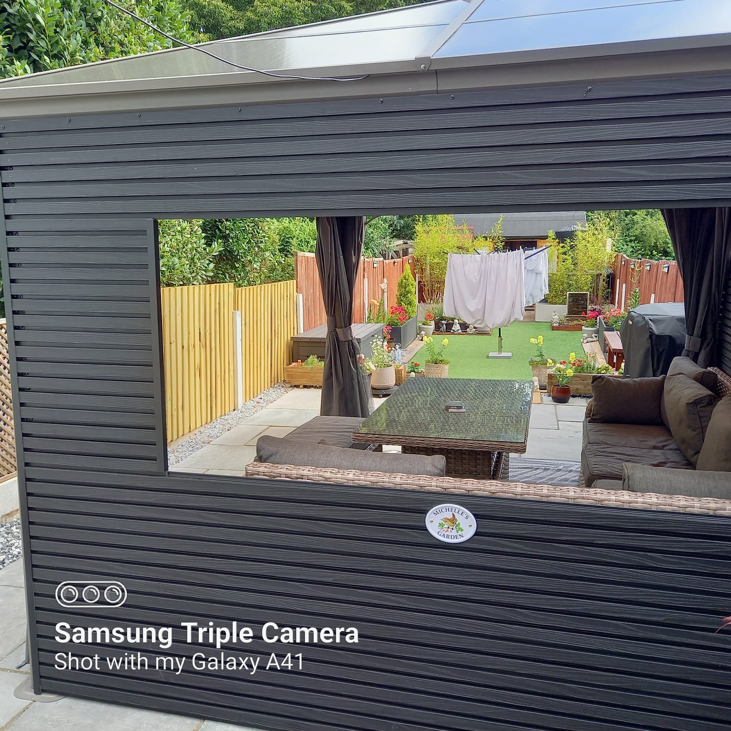 Customer photo review of Exterior Wall Cladding Panel Black 290CM | Garden | 3D Wood Grain