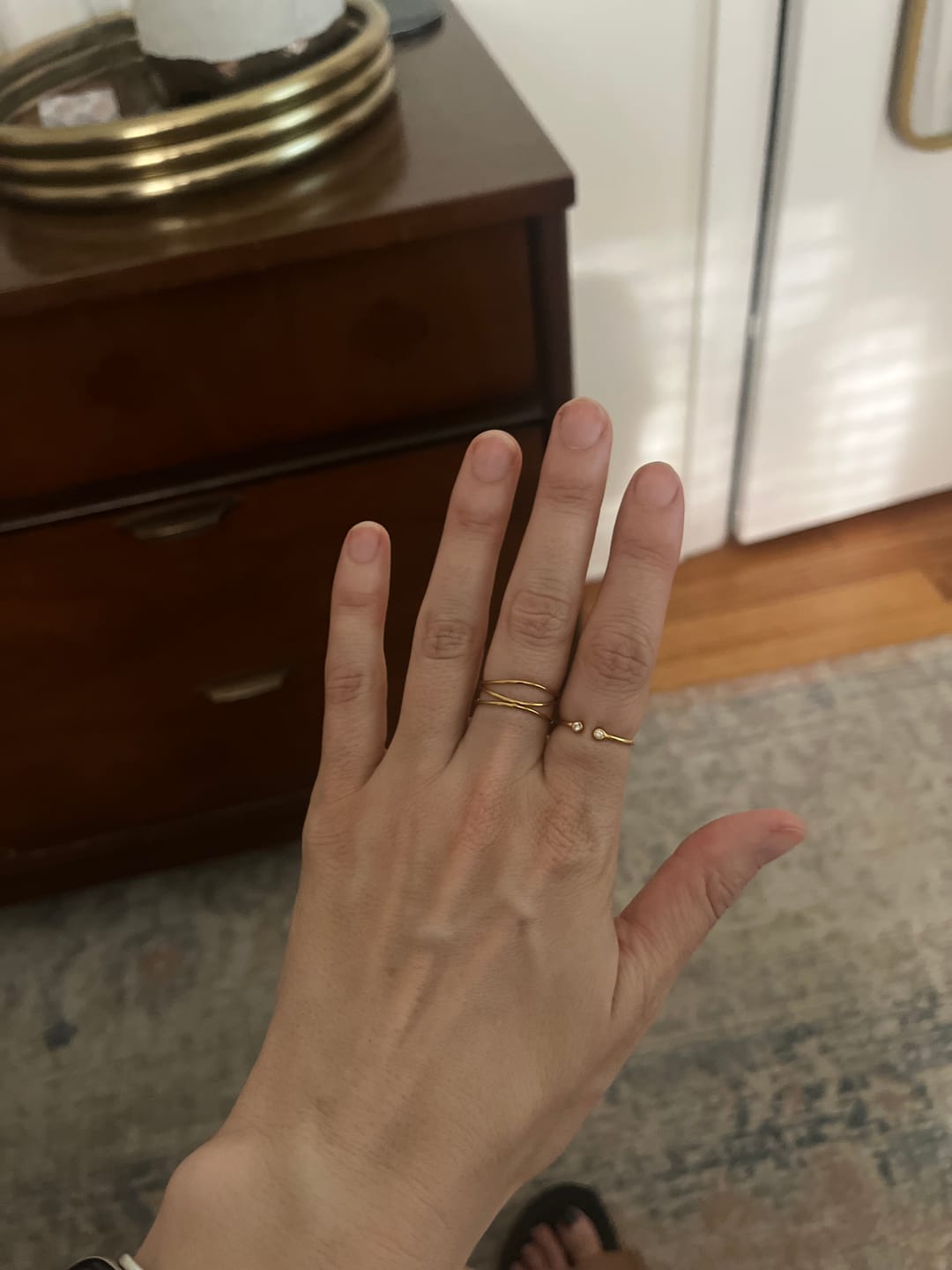 Customer photo review of Gold Infinity Loop Ring