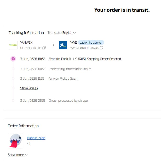 Customer photo review of Bubble Plush