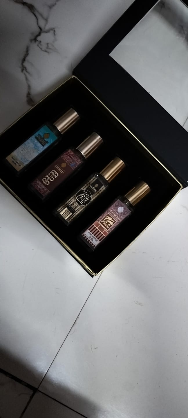 Customer photo review of AL AHMED 20ML SIGNATURE COMBO SET – KAAF | MARJ | BOMBAY OUD | BIN SHAIKH