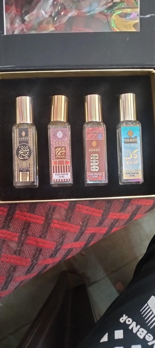 Customer photo review of AL AHMED 20ML SIGNATURE COMBO SET – KAAF | MARJ | BOMBAY OUD | BIN SHAIKH