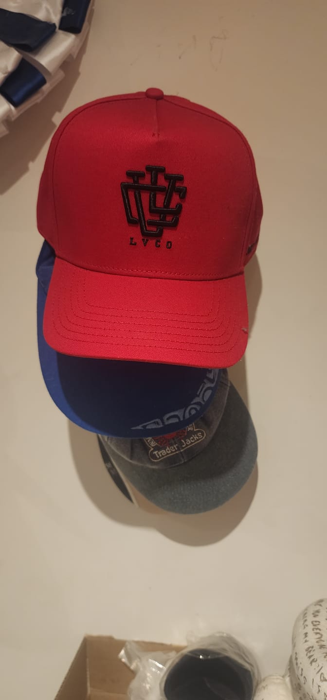 Customer photo review of DEEP FIT LVCO Midnight Red A-Frame Snapback