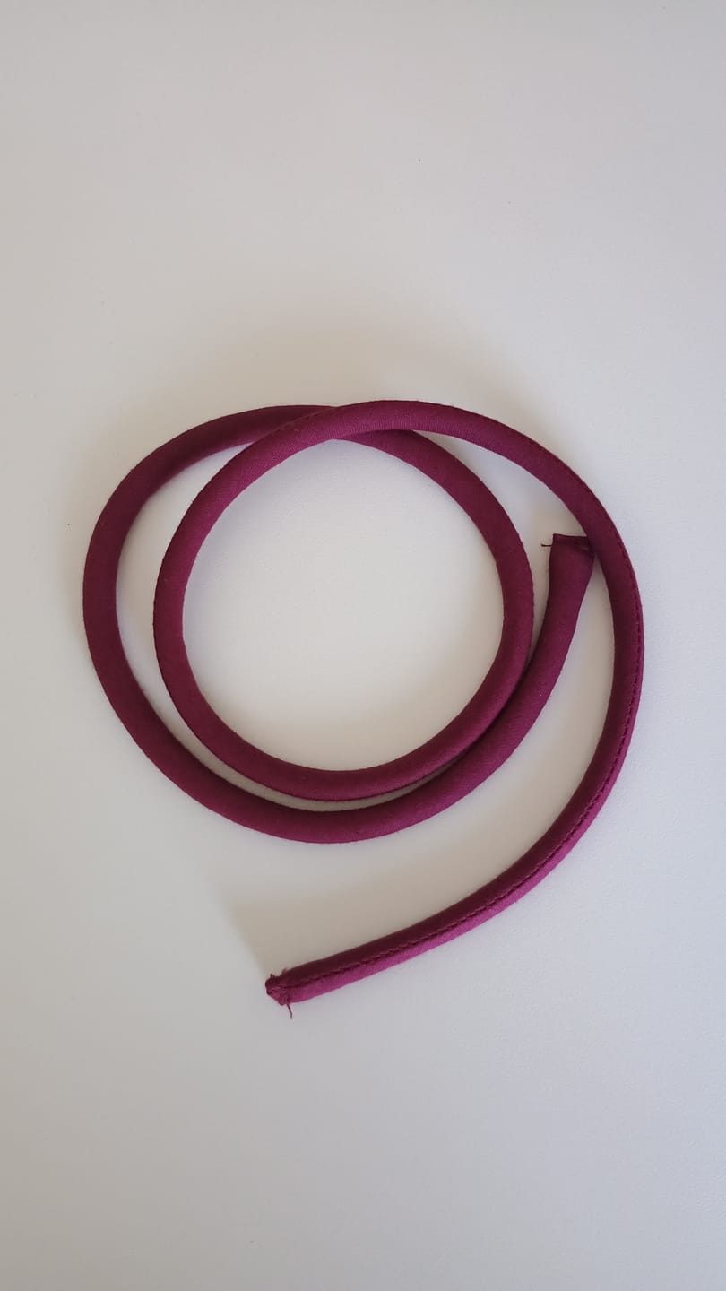 Customer photo review of CORDONCINO LINO BORDEAUX