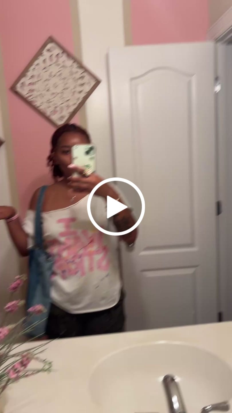 Customer video review of I WANT STRIPT OFF THE SHOULDER TOP