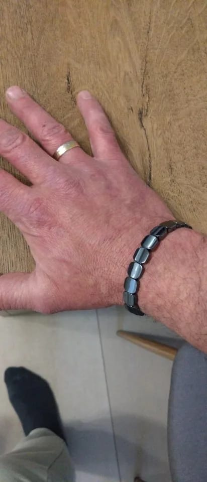 Customer photo review of Ferros® Hematite Bracelet