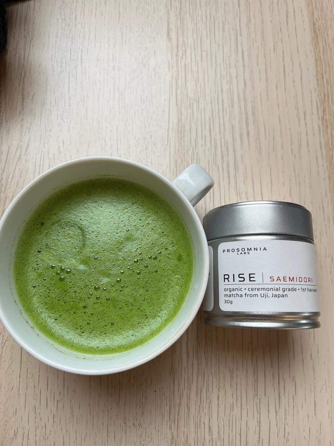 Customer photo review of RISE™ Uji Single Cultivar Matcha