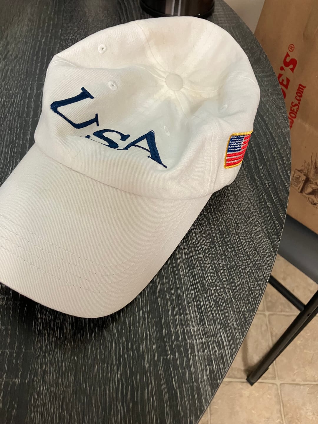 Customer photo review of USA 250th Anniversary Hat (1776–2026) — U.S.A. Embroidered Semiquincentennial Cap