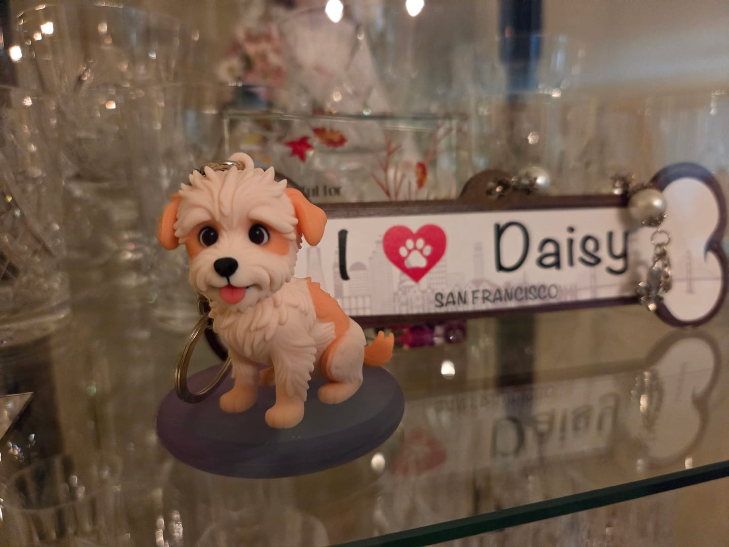 Customer photo review of Custom 3D Pet Figure Keychain