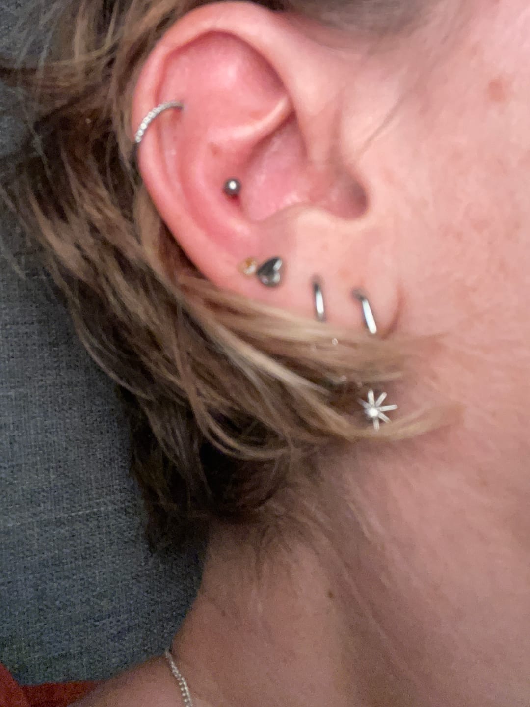 Customer photo review of Eternity Pavé Clicker Silver