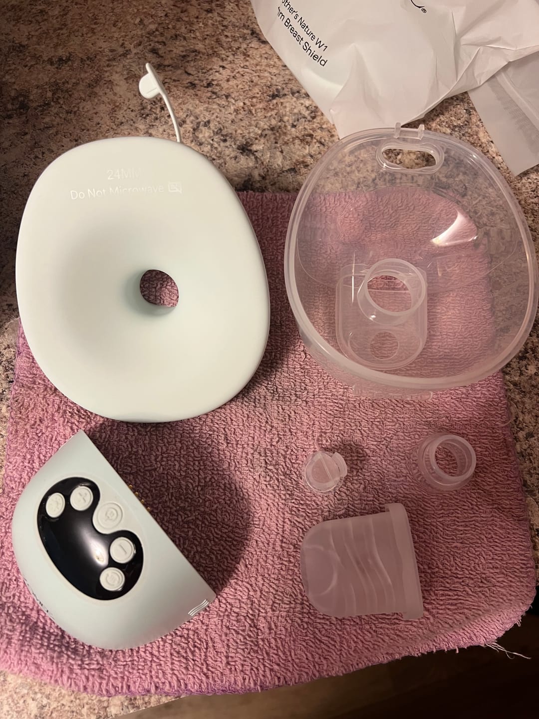 Customer photo review of Mother's Nature™ W1 Warming Wearable Breast Pump
