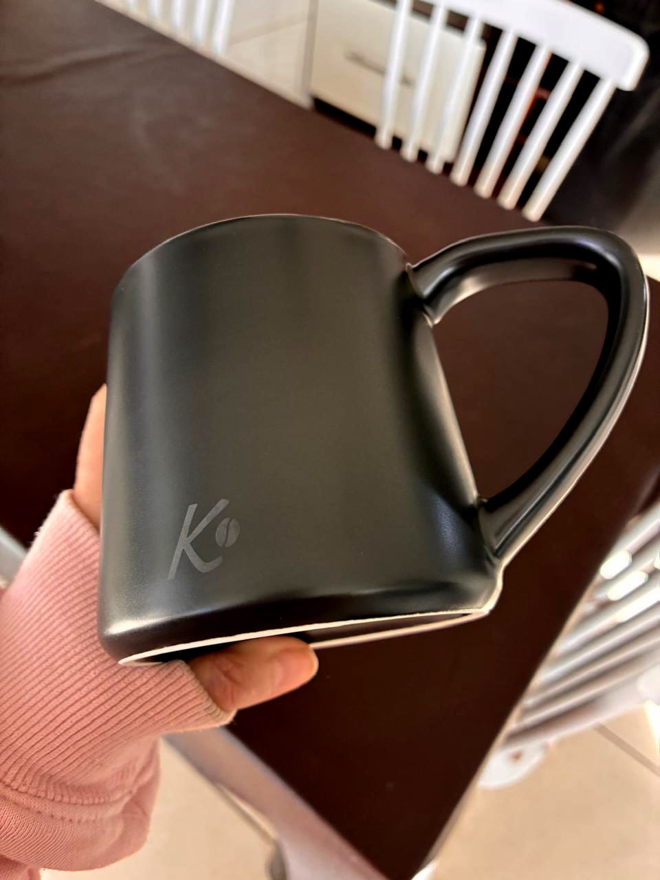 Customer photo review of Tazón de Cerámica Señor K Negro Mate 450ml