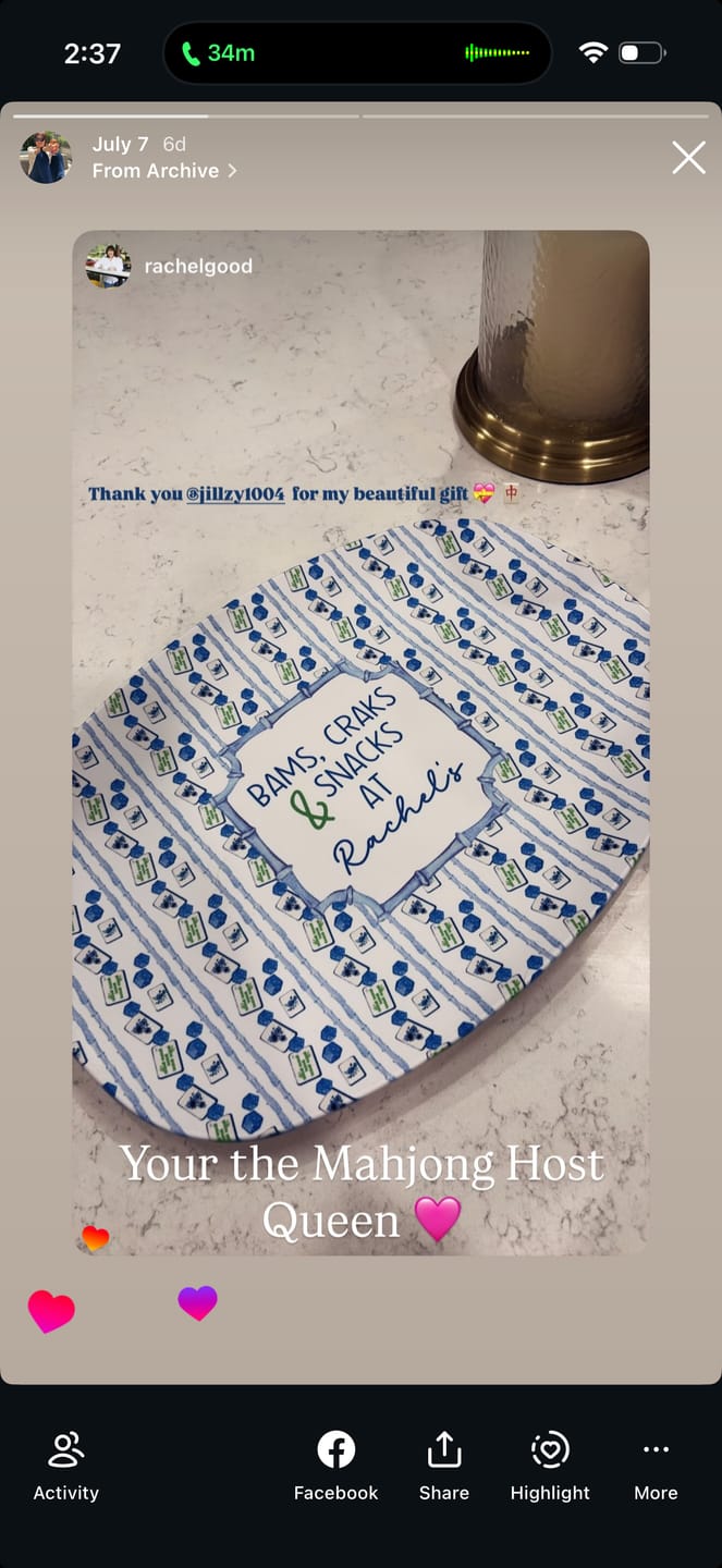 Customer photo review of Gift Box Mahjong Platters