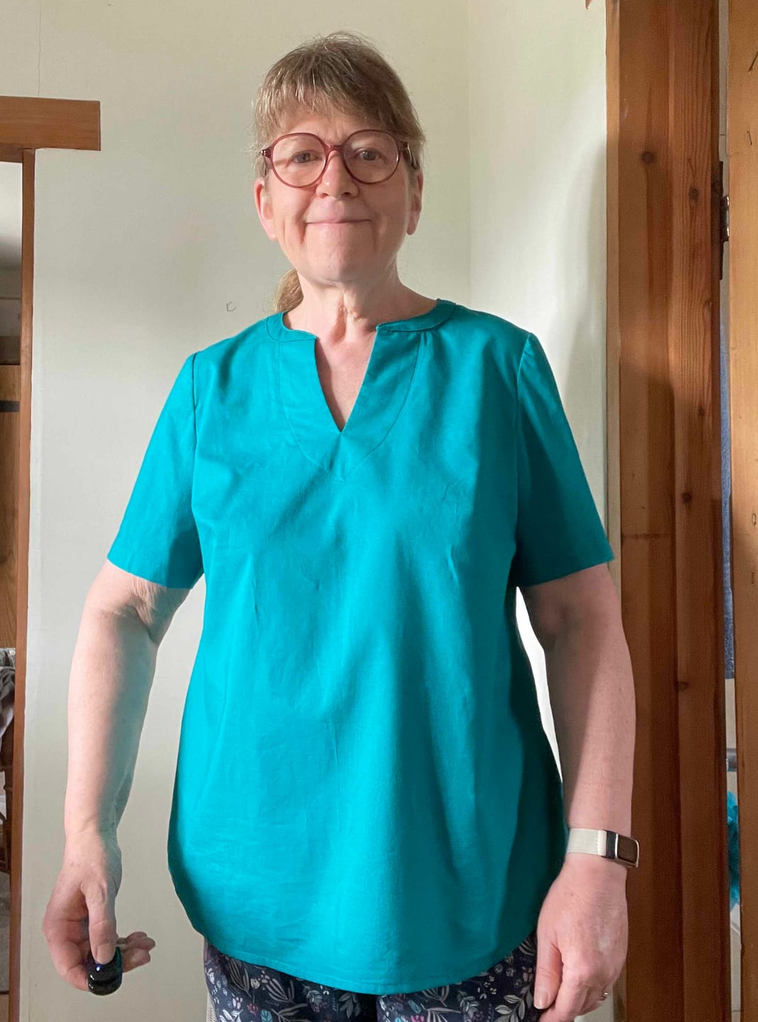 Customer photo review of Plain 100% Cotton Lawn Fabric