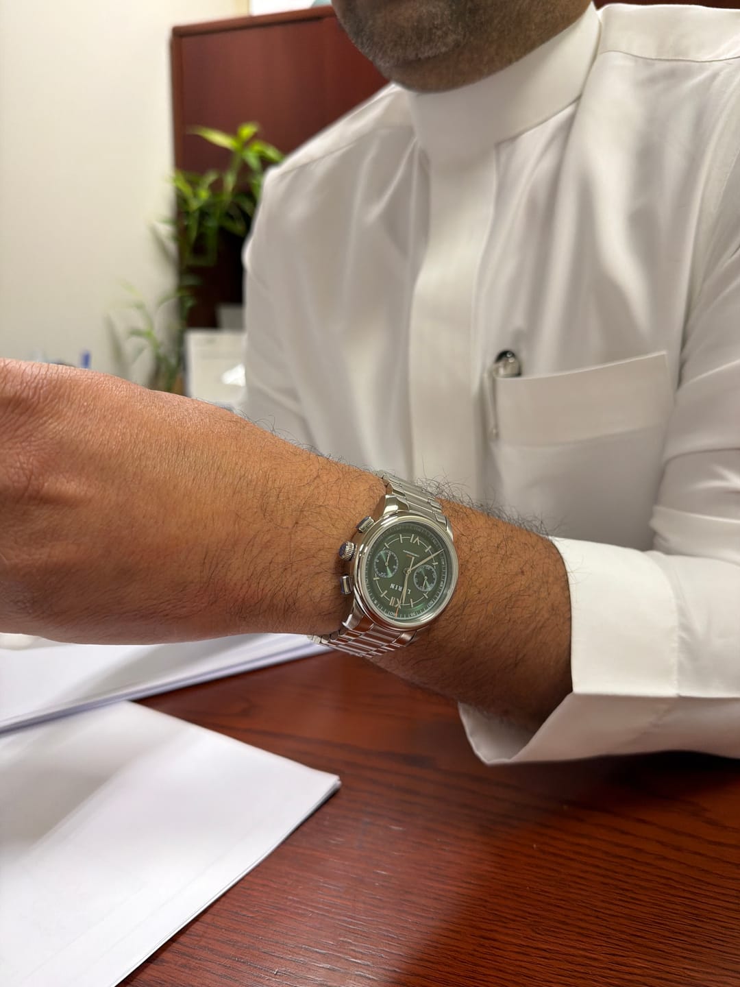 Customer photo review of Hybrid Chronograph - Pine Green Steel
