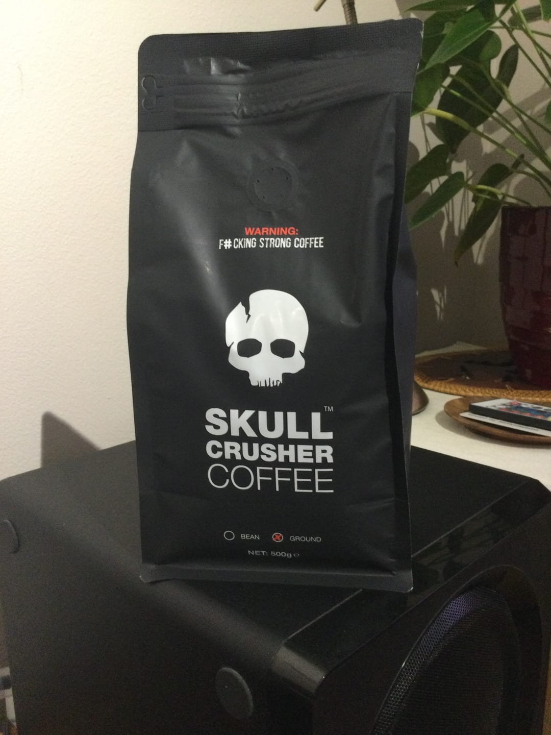Customer photo review of Skull Crusher - High Caffeine Coffee