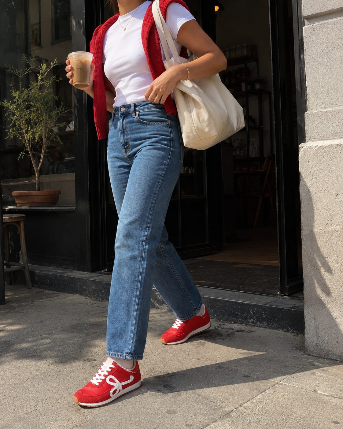 Customer photo review of Lucky Step Retro Runner Sneakers