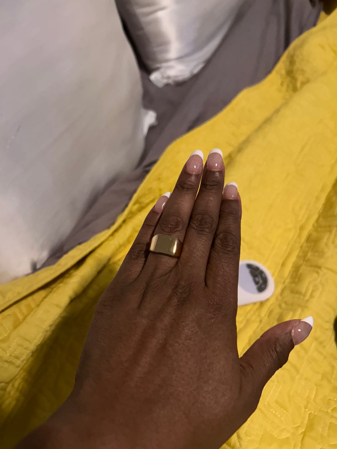 Customer photo review of Minimal Signet Ring
