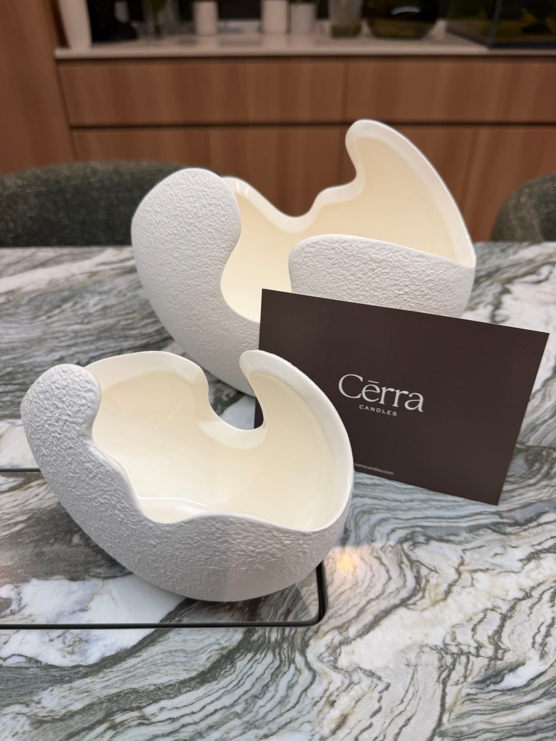 Customer photo review of Cērra Vessels