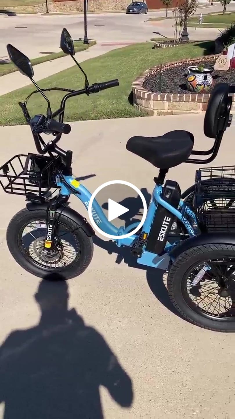 Customer video review of Eskute® T300 Folding Electric Trike
