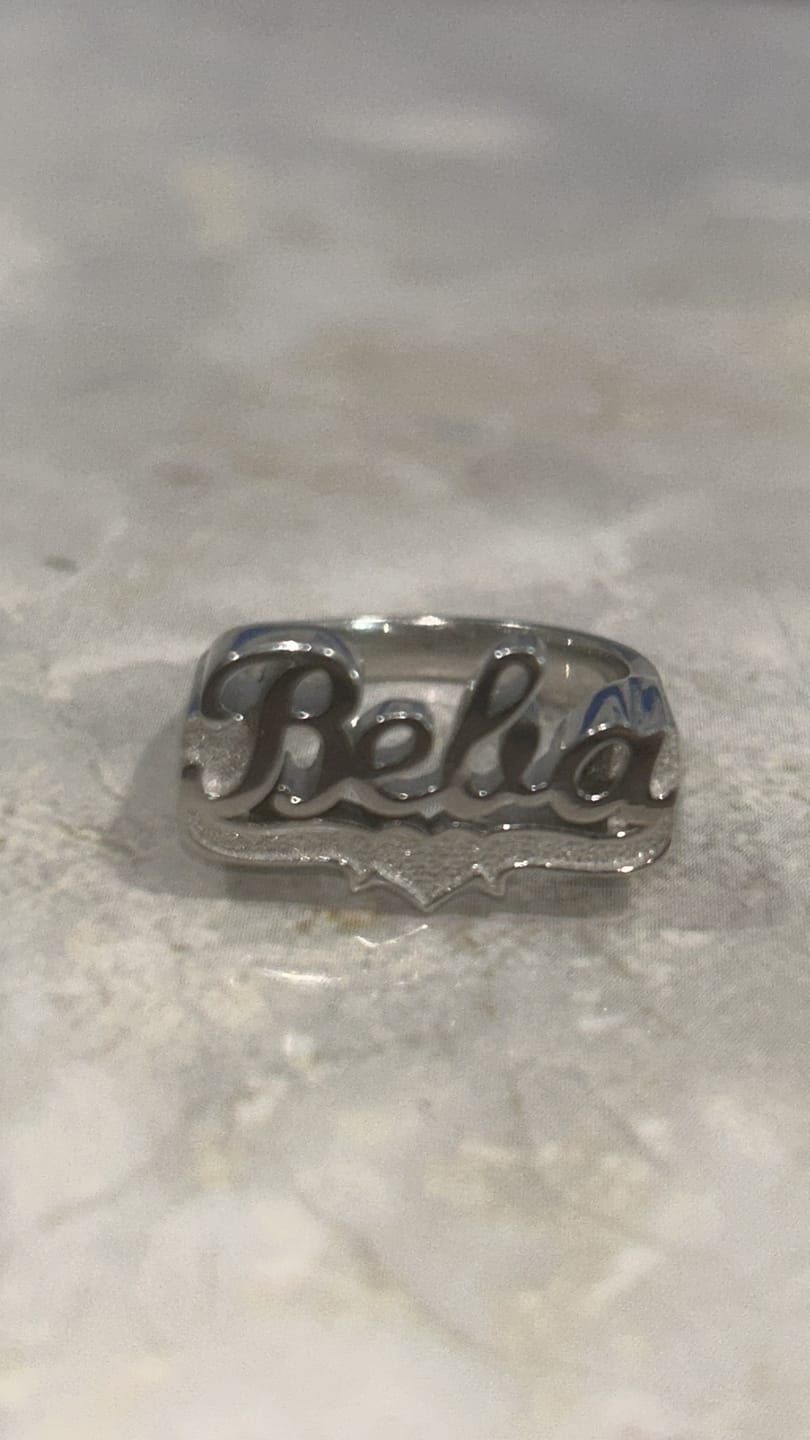 Customer photo review of 3D Name Ring
