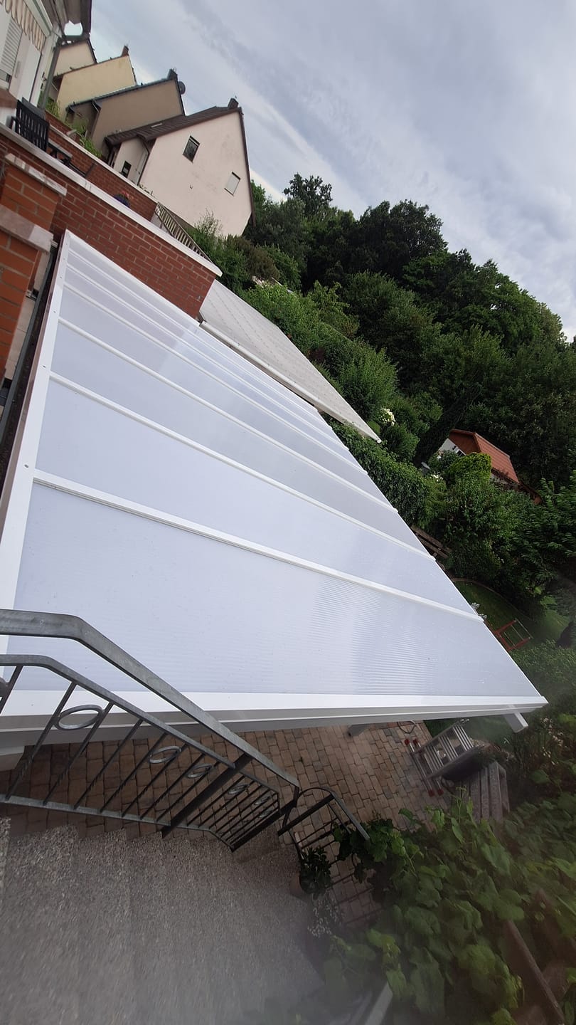 Customer photo review of Doppelstegplatte 16 mm Polycarbonat 3-fach weiß-opal HEATBLOC