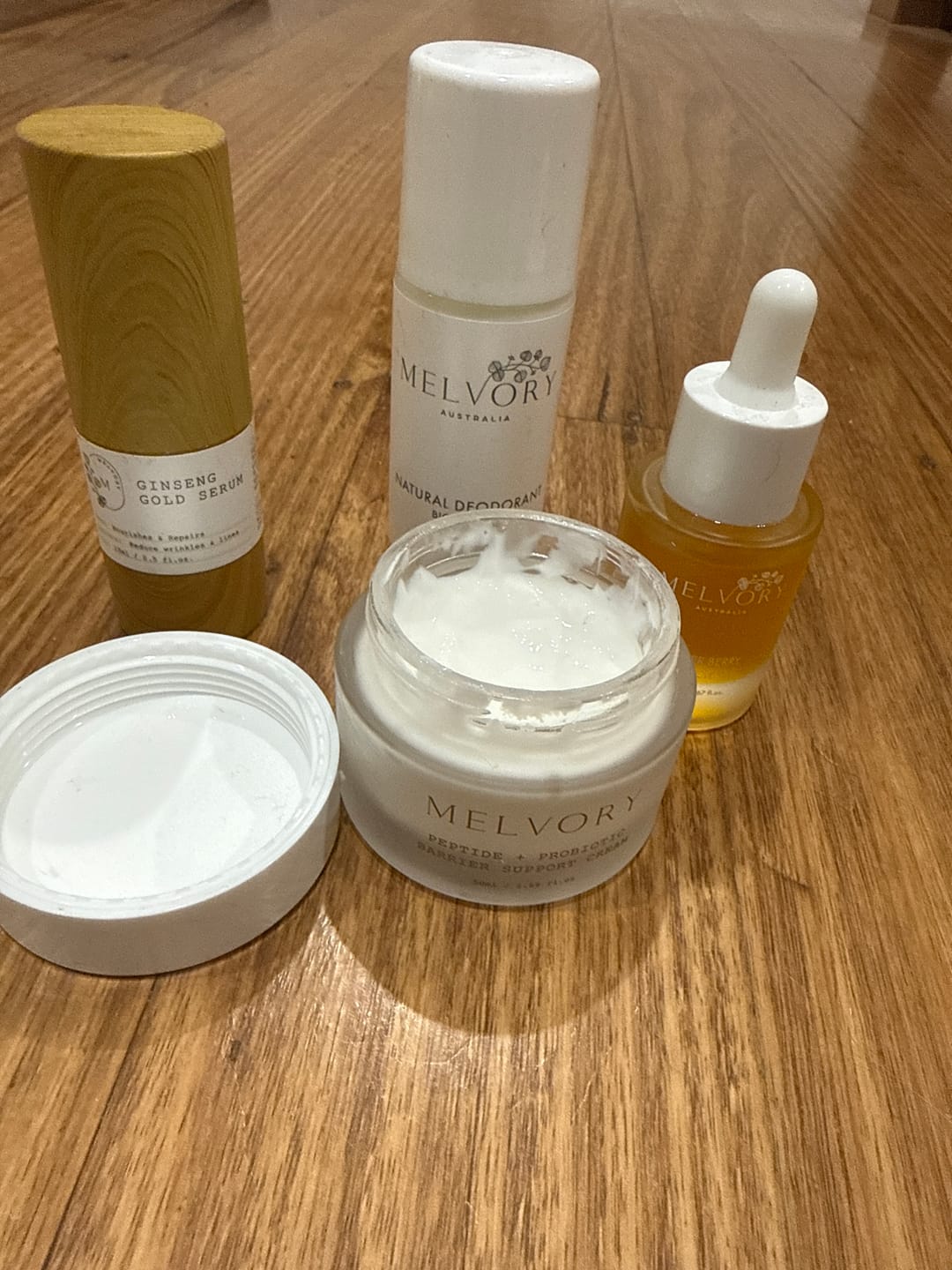 Customer photo review of Peptide + Probiotic Barrier Support Cream
