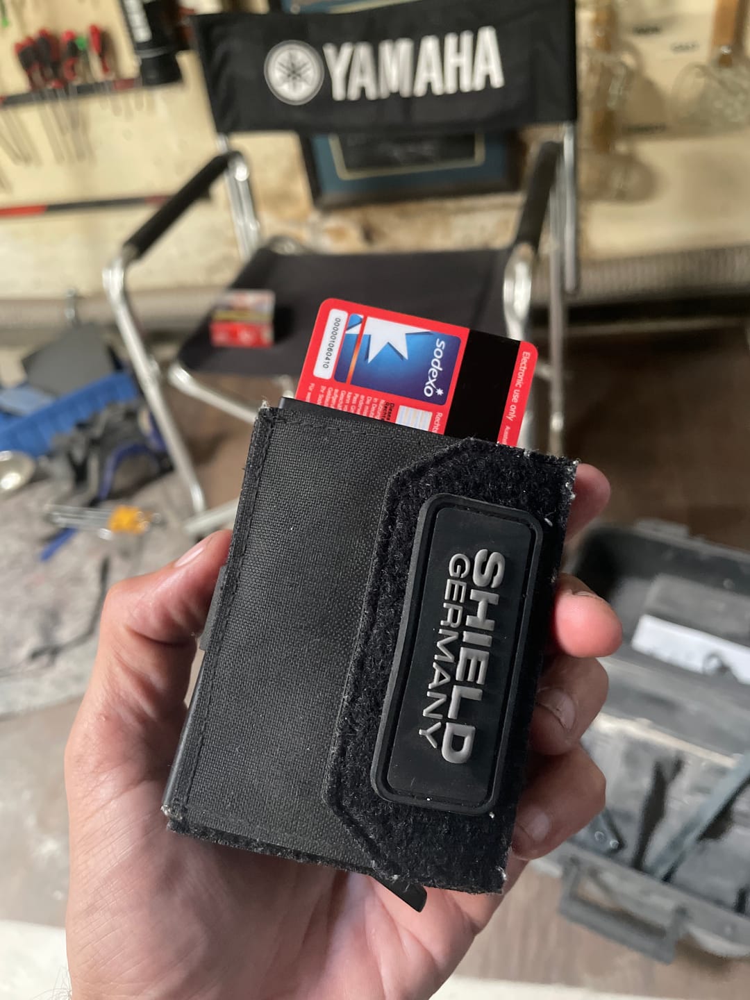Customer photo review of Tactical Wallet Münzfach - Schwarz