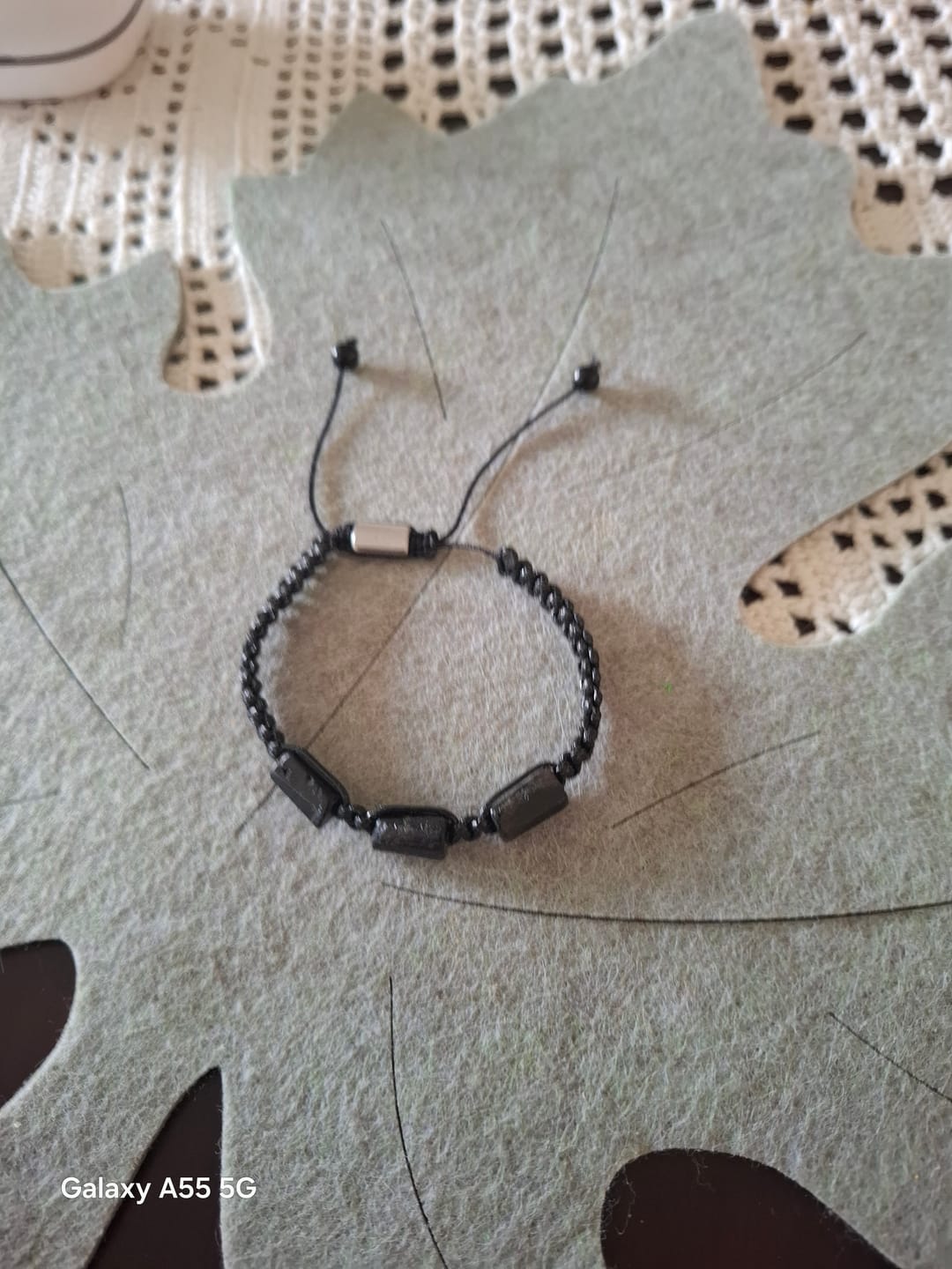 Customer photo review of Turmalin Armband - Unbearbeitet