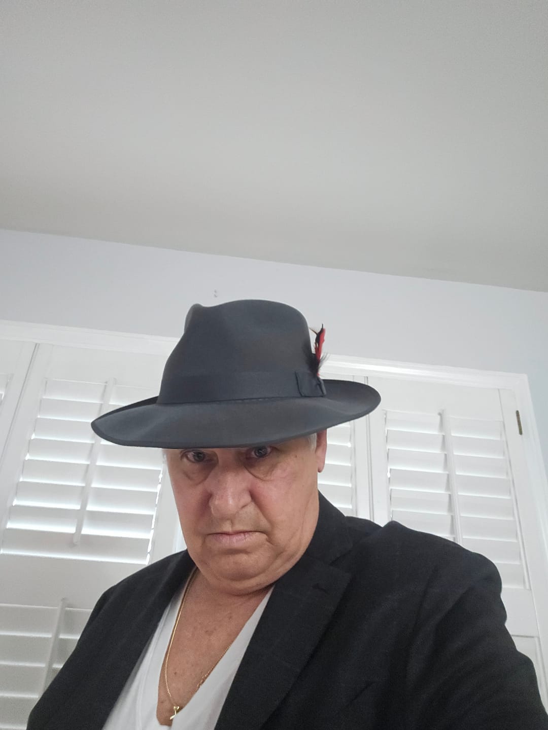 Customer photo review of Alfred Cashmere Suede Fedora