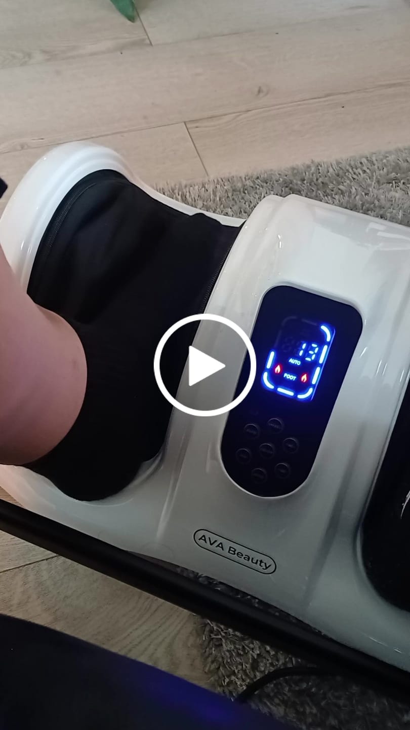 Customer video review of Fot- og leggmassasjeapparat med fjernkontroll