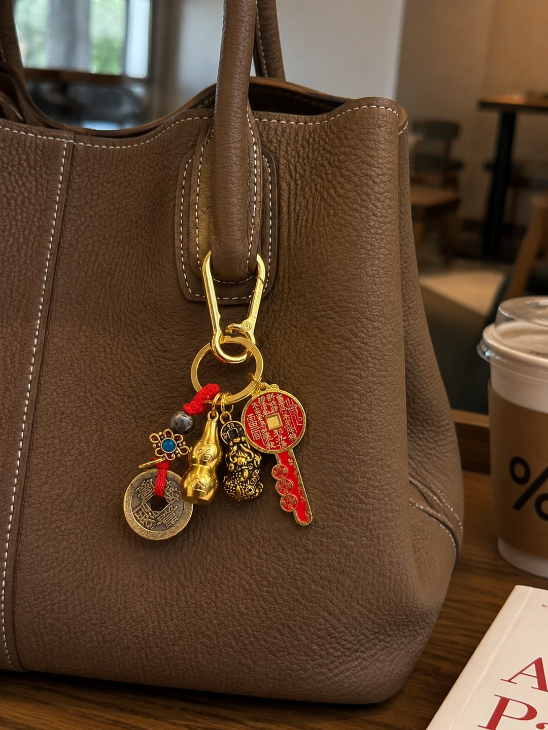 Customer photo review of FuAttract Wealth Fortune Pixiu Chinese Zodiac Calabash Brass Keychain