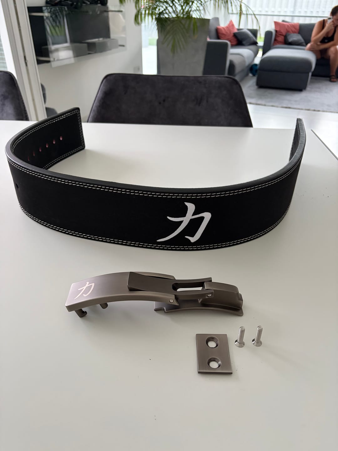 Customer photo review of Black Lever Belt, 10mm - IPF Approved