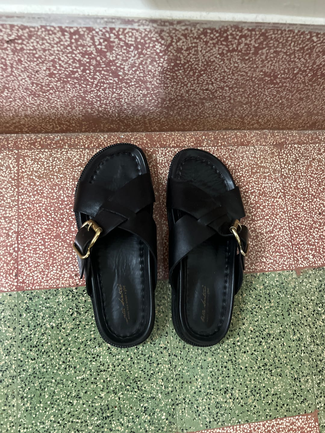Customer photo review of Torino Leather Slippers - Black
