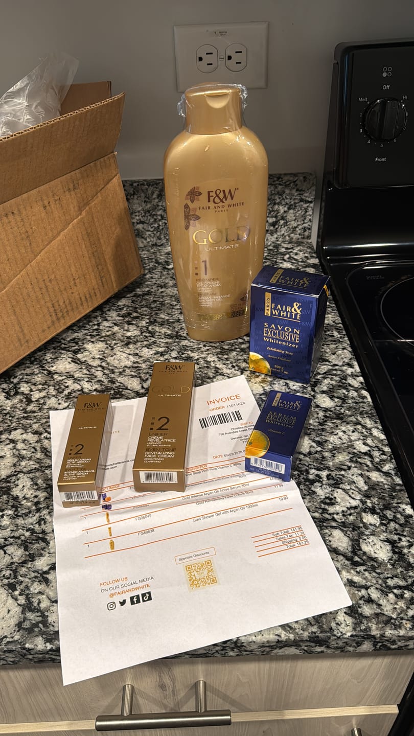 Customer photo review of Fair And White Gold :2 Intense Argan Oil Active Serum 30ml / 1 fl oz