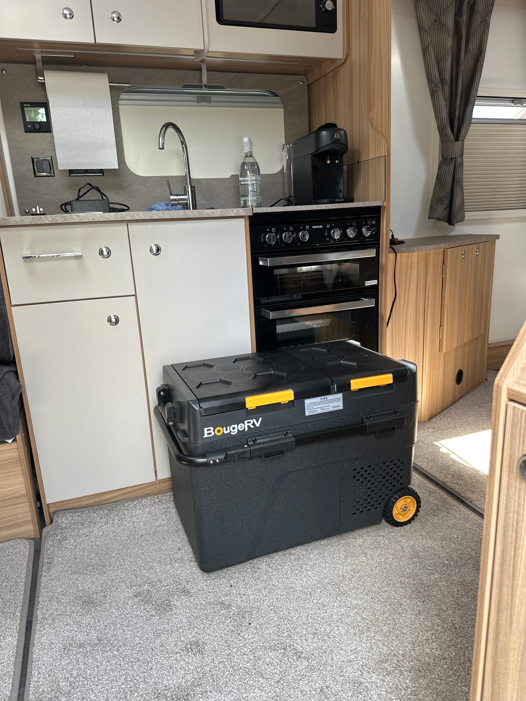 Customer photo review of BougeRV New CRD2 V2.0 49L Dual Zone 12V Portable Fridge Freezer