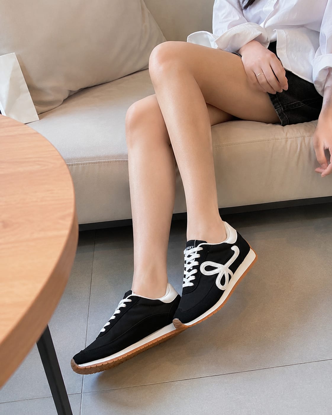 Customer photo review of Lucky Step Retro Runner Sneakers