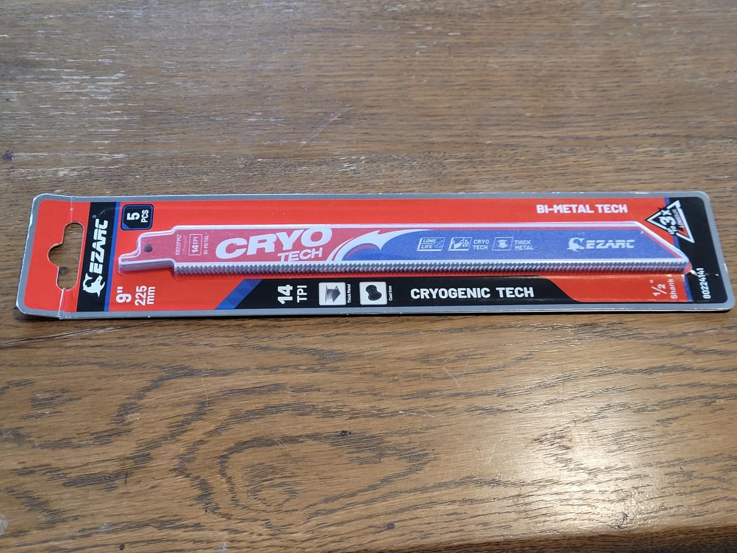 Customer photo review of Metal Cutting - Bi-Metal Cryo Tech Sabre, 6/9in, 14/18 TPI Reciprocating Saw Blade